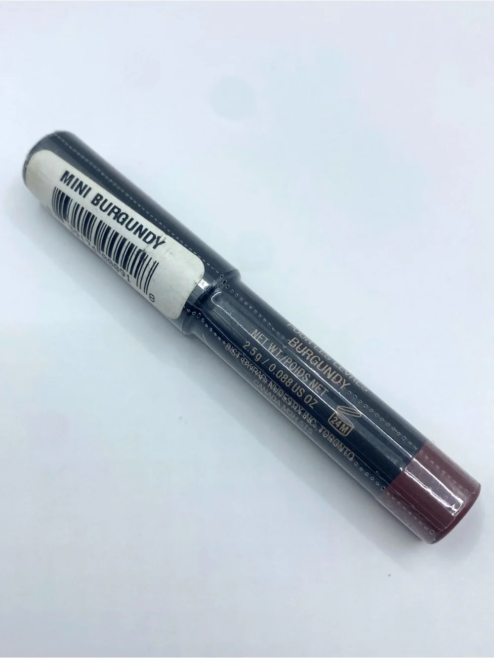 NUDESTIX Magnetic Matte Lip Color PENCIL In Burgundy‎ Travel Size 2.5g .088 Oz